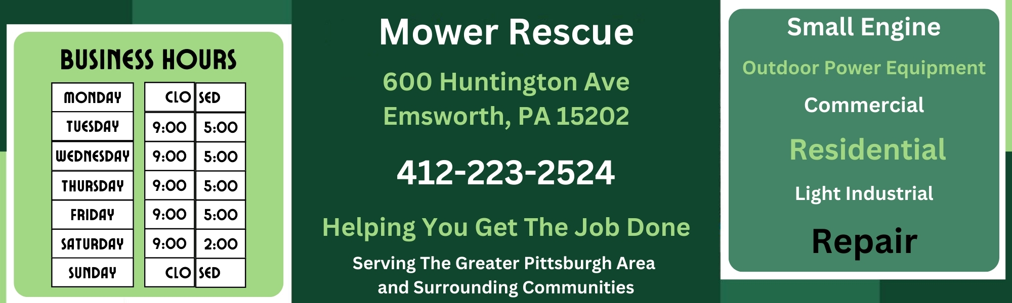 Serving The Greater Pittsburgh Areas